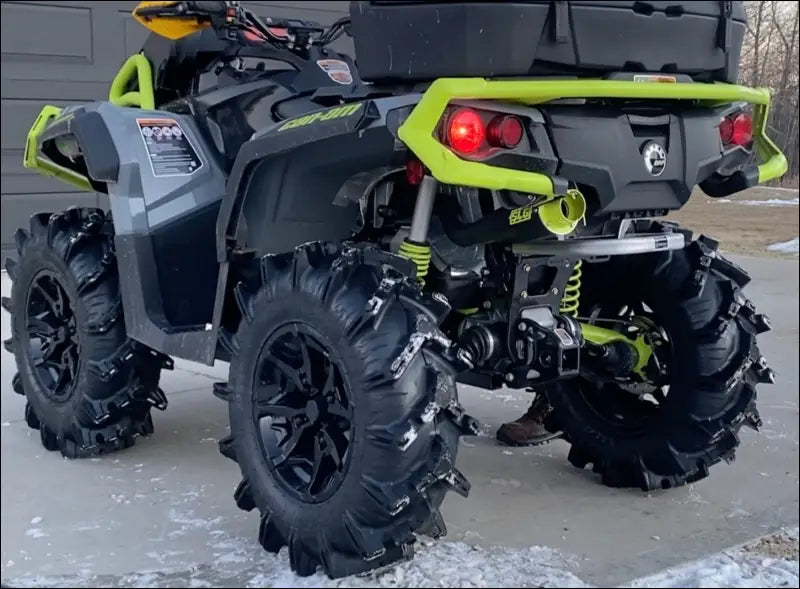 2012-2024 Gen 2 CanAm Outlander 650-800-850-1000cc Sniper Quiet Series Slip - Raw stainless / Oxygen Sensor Bung