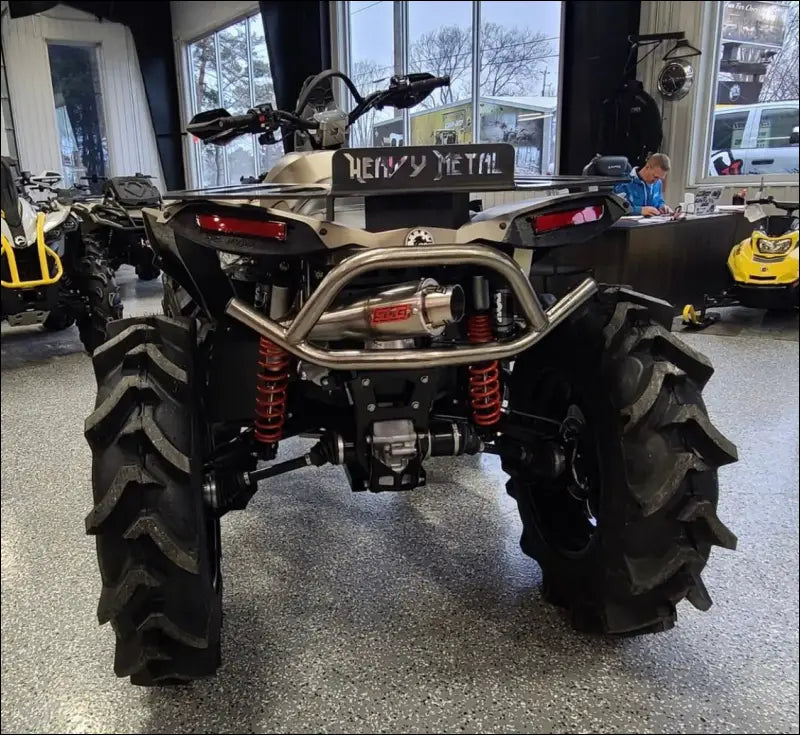 2016-2025 Gen 2 CanAm Renegade XMR 570-650-850-1000cc Sniper Performance Series Slip On 45 Degree Exit - Raw stainless