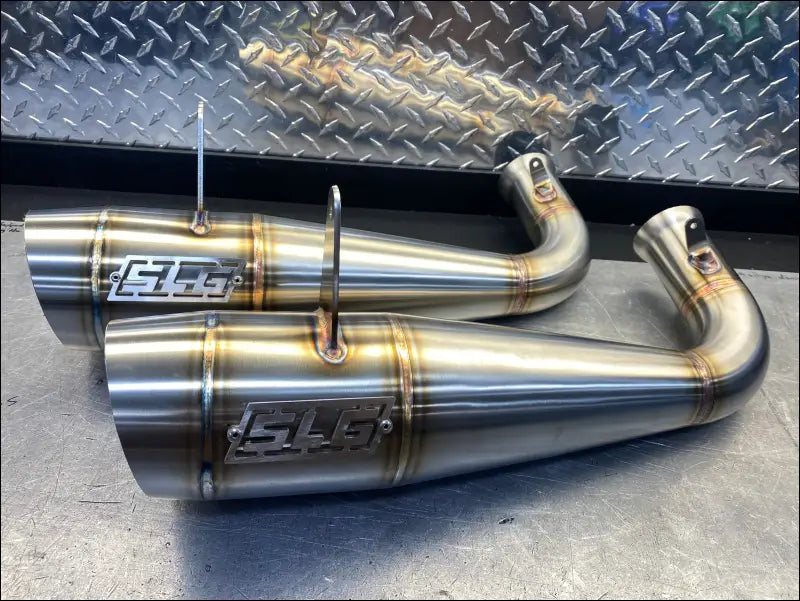 2017-2024 Polaris Sportsman Highlifter 850-1000cc Megaphone Slip On - Fully coated - Exhaust