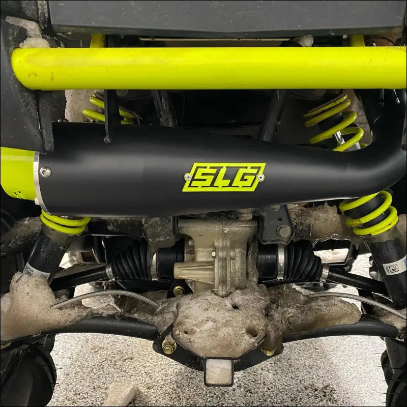 2017-2024 Polaris Sportsman Highlifter 850-1000cc Sniper Quiet Series Slip On - Raw stainless / Cutout