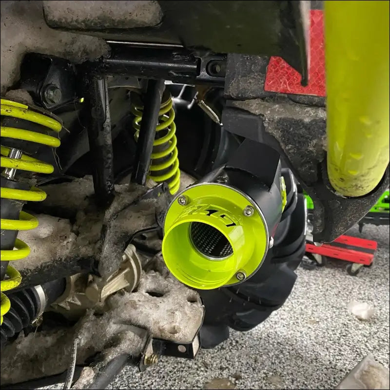 2017-2024 Polaris Sportsman Highlifter 850-1000cc Sniper Quiet Series Slip On - Fully coated / Cutout - Exhaust