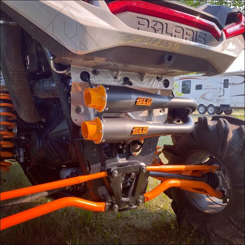 2018-2021 Polaris RZR XP and RS1 1000cc Sniper Quiet Series Dual Slip On - Exhaust