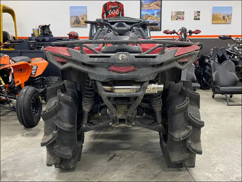 2023-2025 Gen 3 Outlander 500-700cc (all models) Bomber Performance Series Slip On - Raw stainless/Large Logo / Blank