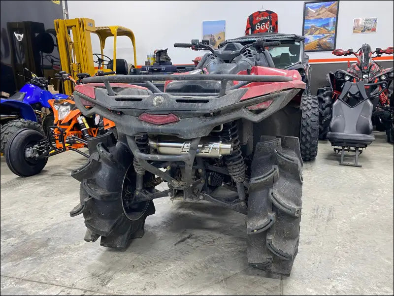 2023-2026 Gen 3 Outlander 500-700cc (all models) Bomber Quiet Series Slip On - Raw stainless body with coated tip