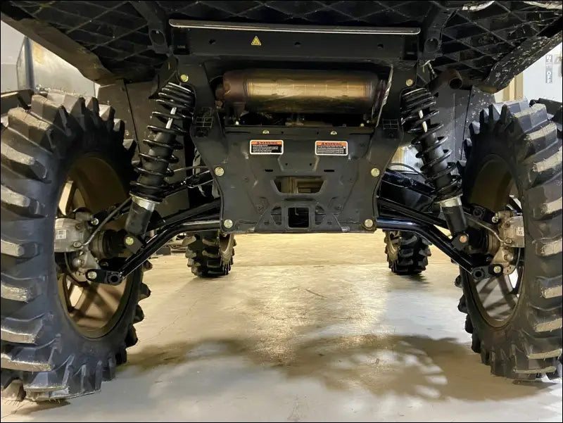 Can-Am Defender Rear A-Arms - 65’’ MODEL: (OEM tie rod bar is 13’’) / RAKED (WHEEL BASE EXTENDED 1.75’’) / Legion Red