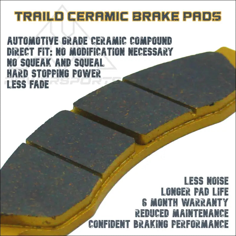 Can-Am Commander/Commander MAX 1000R/700 2021-2026 Front & Rear Ceramic Brake Pad Set - Vehicle Parts Accessories