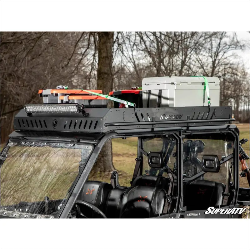 Can Am Defender MAX Outfitter Roof Rack - Add 4 Cube Lights / No Light Bar
