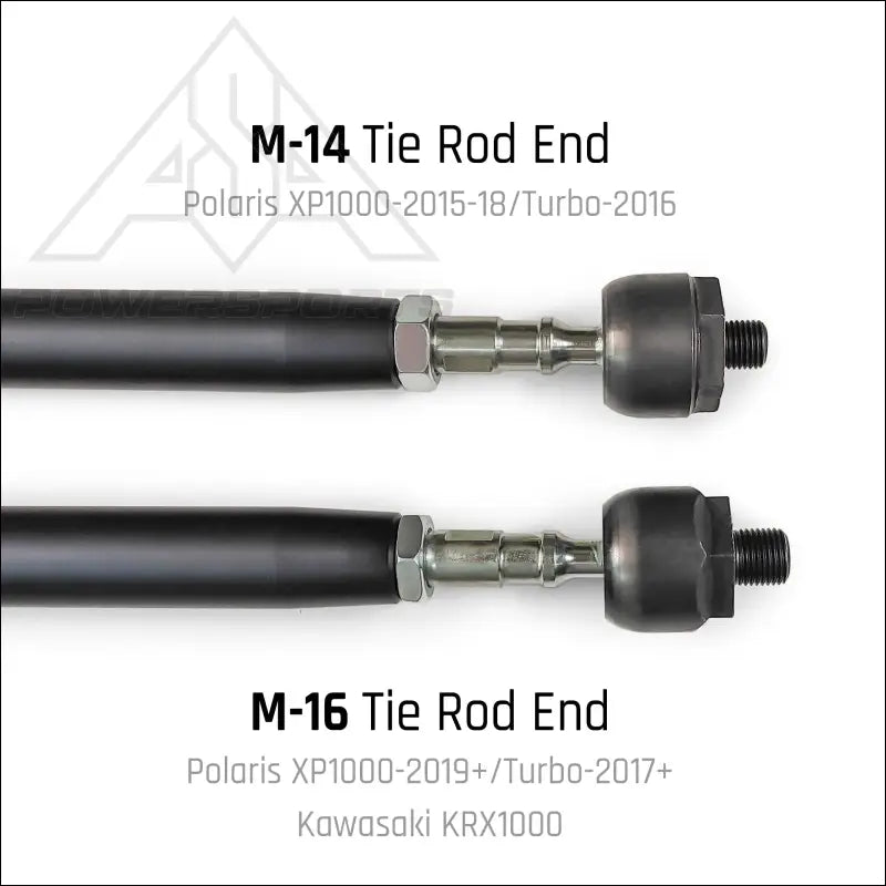 DRT Polaris RZR Turbo S/S4 HD Billet Aluminum Tie Rod Kit (M16 Rack)