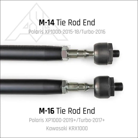 DRT Polaris RZR Turbo S/S4 HD Billet Aluminum Tie Rod Kit (M16 Rack)