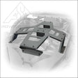 DRT RZR Pro R / Turbo / XP 2022 + Oversize Tire Carrier Mount Accessory