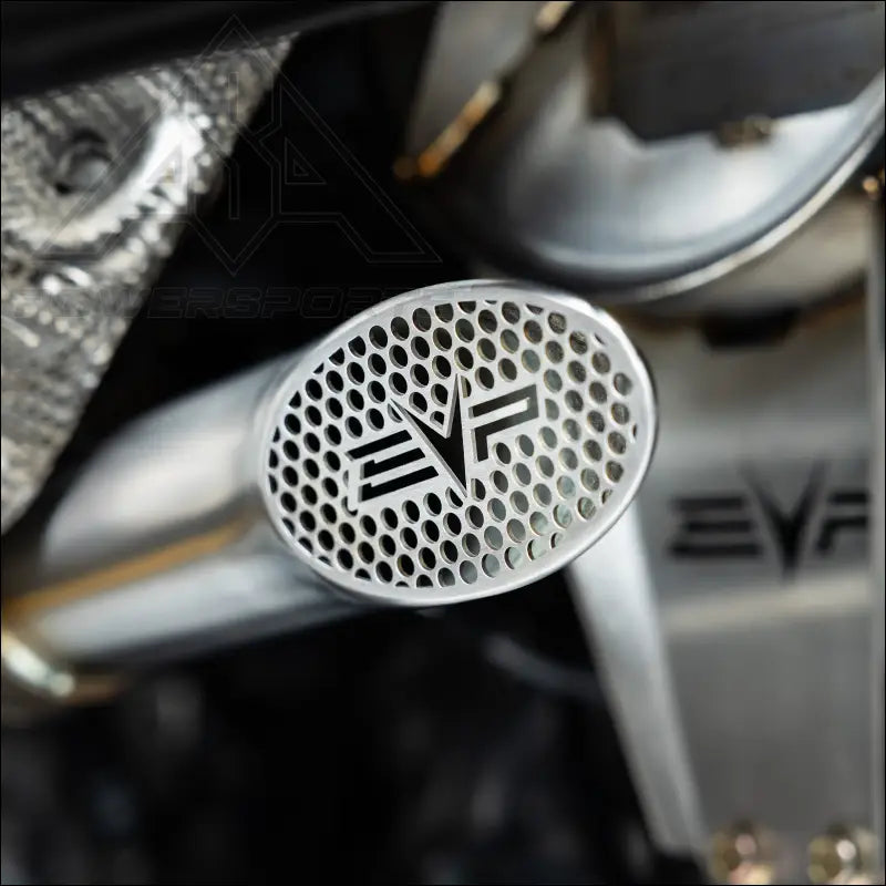 EVP Racing Shocker Electric Side-Dump Down Pipe with Bullet Muffler for 2024 Can-Am Maverick R - Exhaust