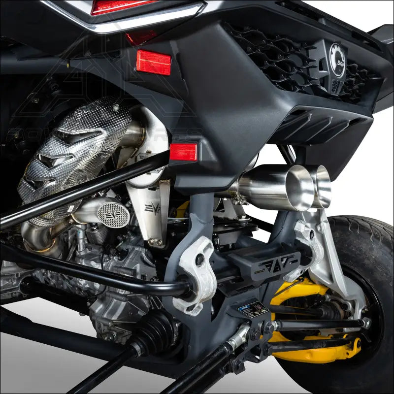 EVP Racing Shocker Electric Side-Dump Down Pipe with Bullet Muffler for 2024 Can-Am Maverick R - Exhaust