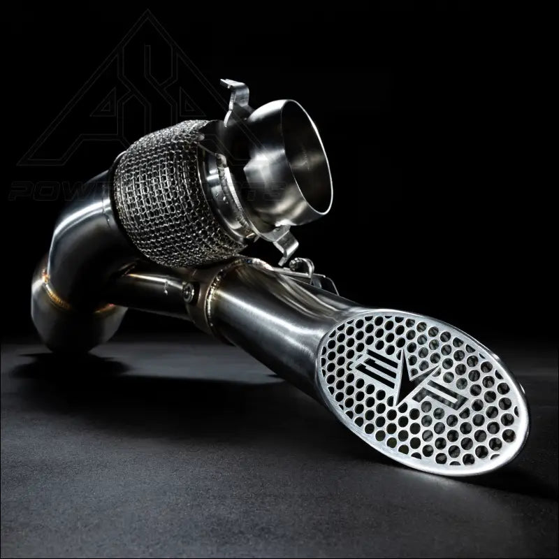 EVP Racing Shocker Electric Side-Dump Down Pipe with Bullet Muffler for 2024 Can-Am Maverick R - Exhaust