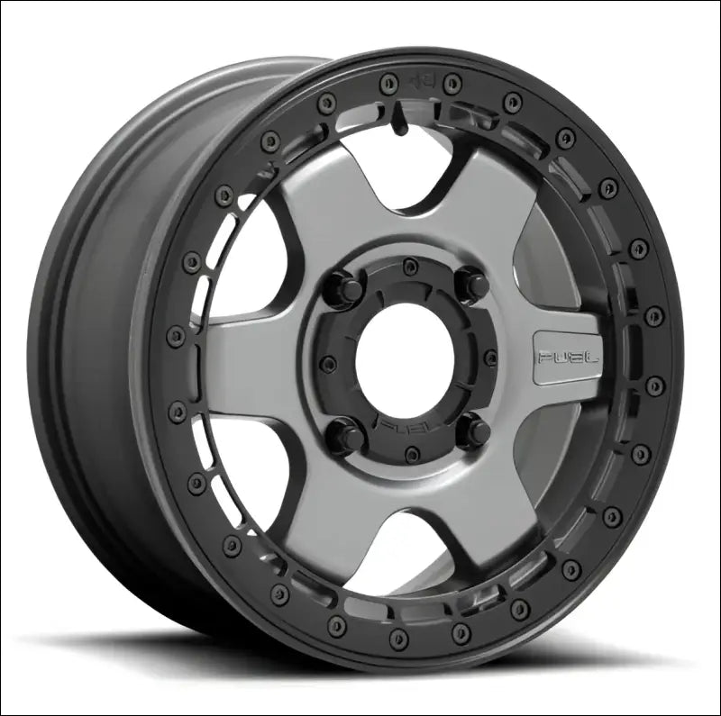 Fuel Block Beadlock Matte Anthracite - 15x6 + 38mm / 4x156 - Wheels
