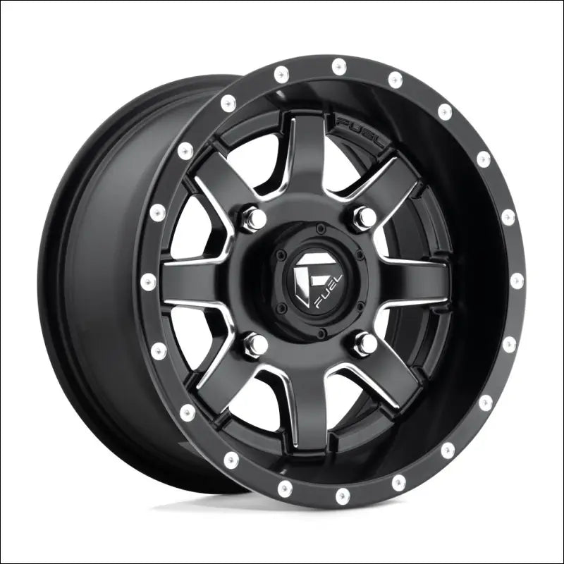 Fuel D538 Maverick Non-Beadlock Wheel Matte Black Milled - 14x7 / 4x110 / + 13mm - Wheels