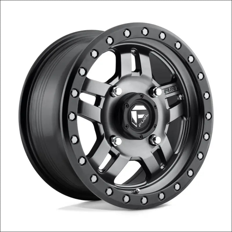 Fuel D558 Anza Non-Beadlock Matte Gun Metal Black Bead Ring - 14x7 / 4x156 / + 13mm - Wheels