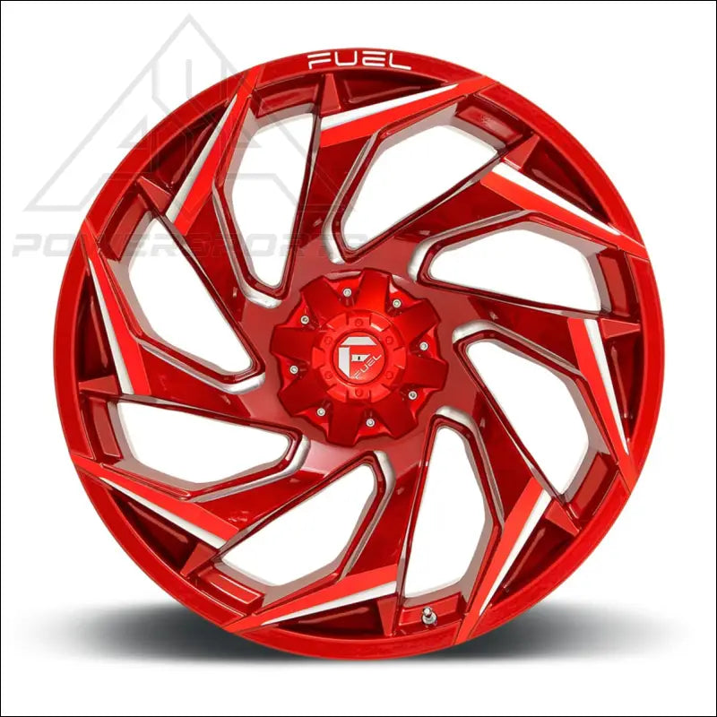 Fuel D754 Reaction UTV Wheel - Candy Red Milled (5 Lug) - Wheels