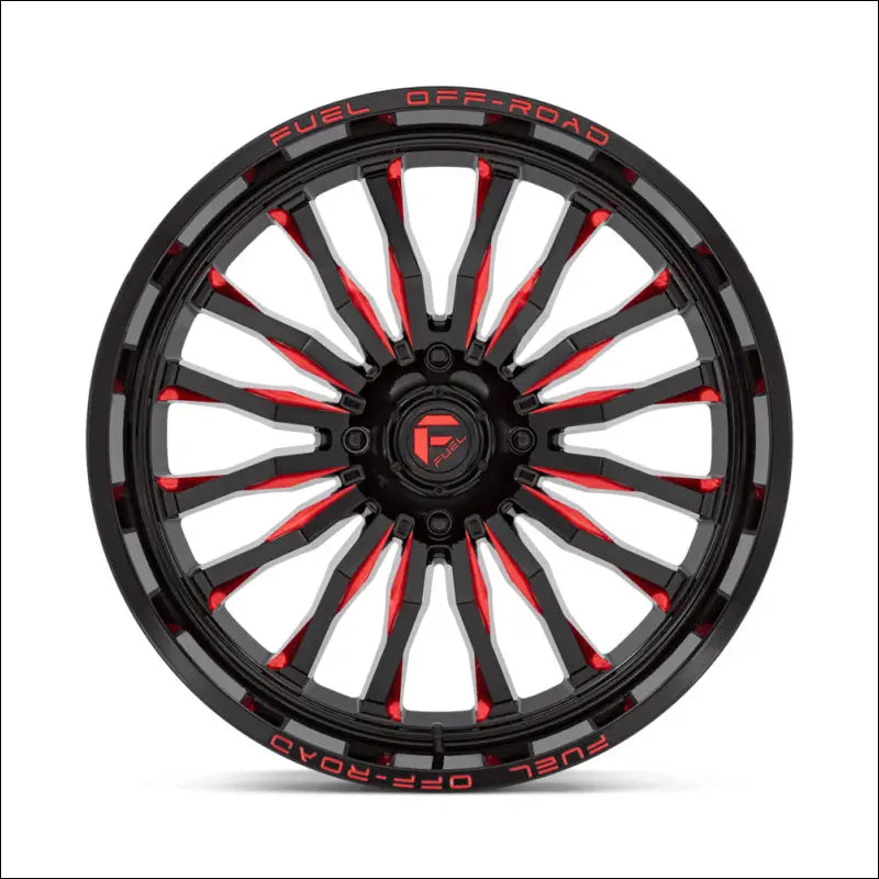 Fuel D822 ARC UTV Wheel Gloss Black Milled Red - 20x7 / 4x137 / + 13mm - Wheels