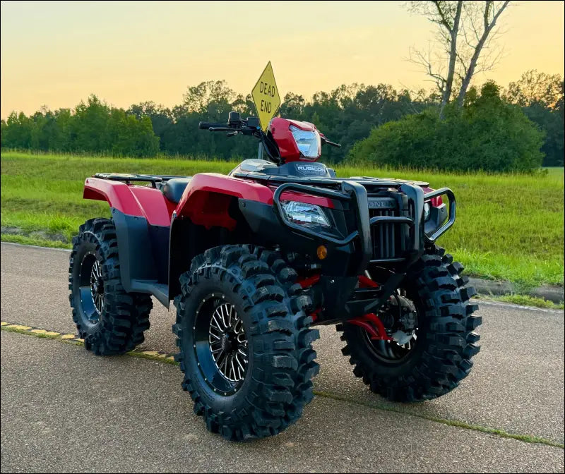 HONDA FOREMAN RUBICON FORWARD A-ARMS - BLACK / MOORHEAD REAR RAKED ARMS / NO FRAME BRACE