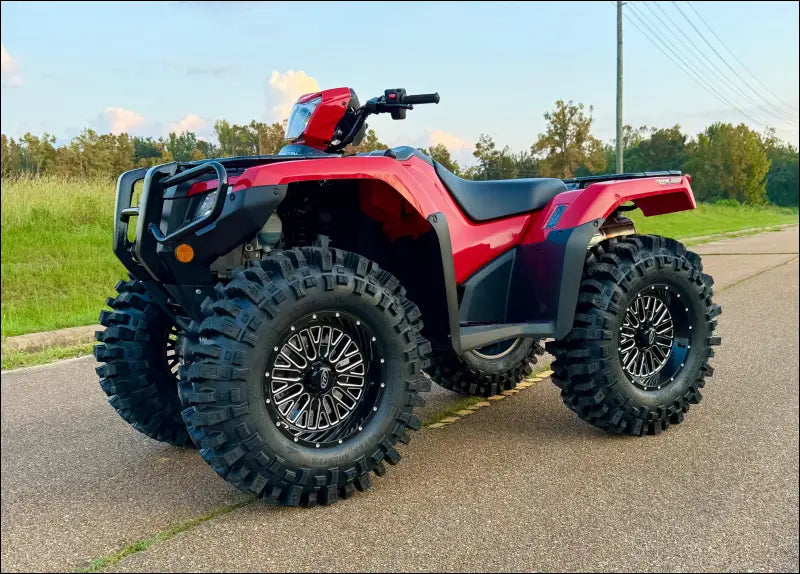 HONDA FOREMAN RUBICON REAR RAKED A-ARMS - SILVER / NO FRAME BRACE