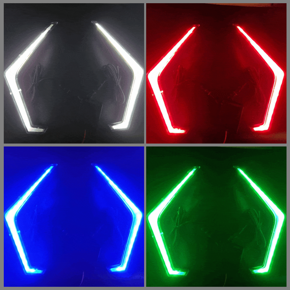 Infinite Offroad (RGB + W) Polaris Fang or Brow Light - RZR / No Controller - Rock Lights