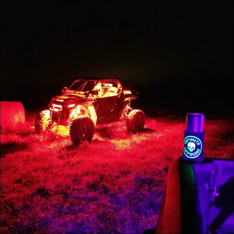 Infinite Offroad | (UTV) - 8W SINGLE COLOR ROCK LIGHT KIT - WHITE / 4PC / LARGE - 8 WATT - LIGHTS