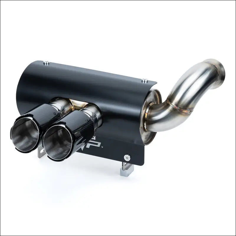 Magnus 3 Inch Twin Rear Exit Full Exhaust System for Can-Am Maverick X3 - Blued Stainless Tips