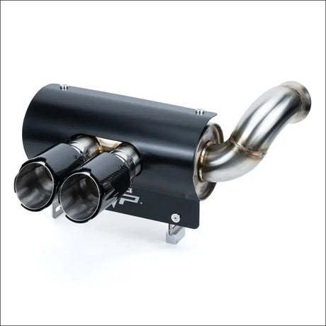 Magnus 3 Inch Twin Rear Exit Full Exhaust System for Can-Am Maverick X3 - Blued Stainless Tips