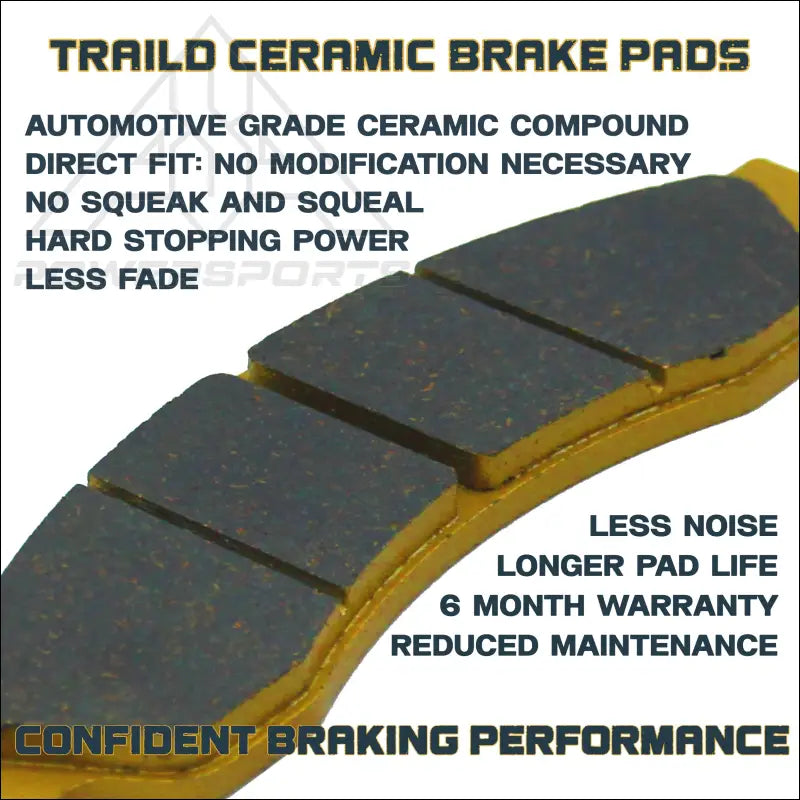 Can-Am Maverick X3/MAX/Sport/Trail 2017-2026 Front & Rear Ceramic Brake Pad Set - Brakes