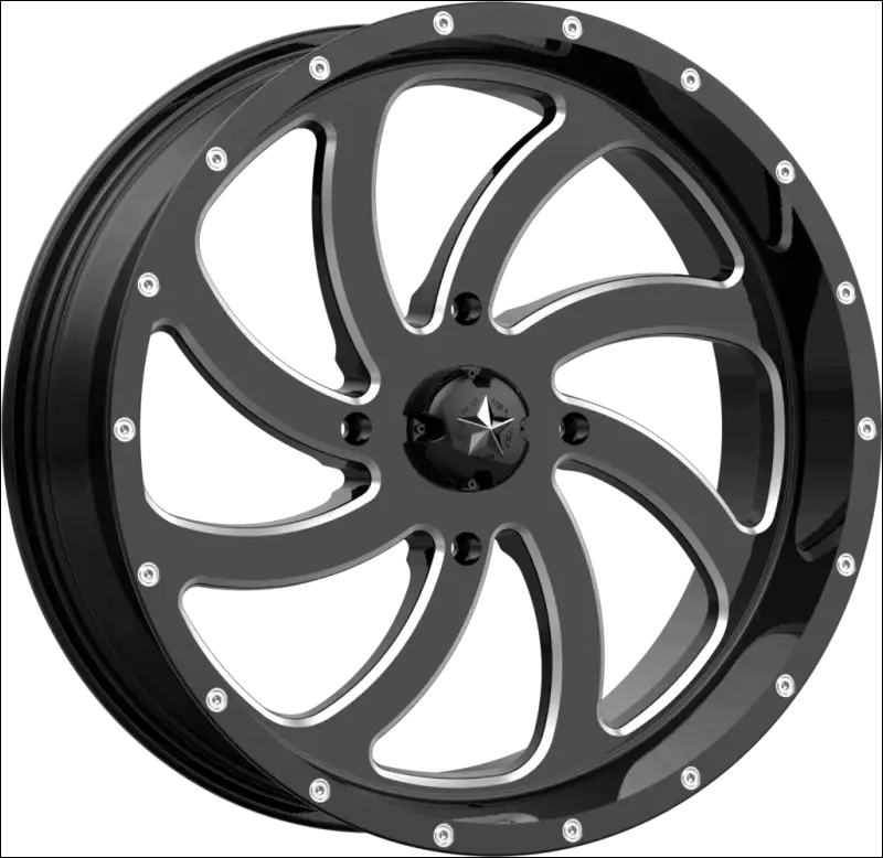 MSA M36 Switch Wheel - Gloss Black Milled - 18x7 / + 0mm / 4x137 - Wheels