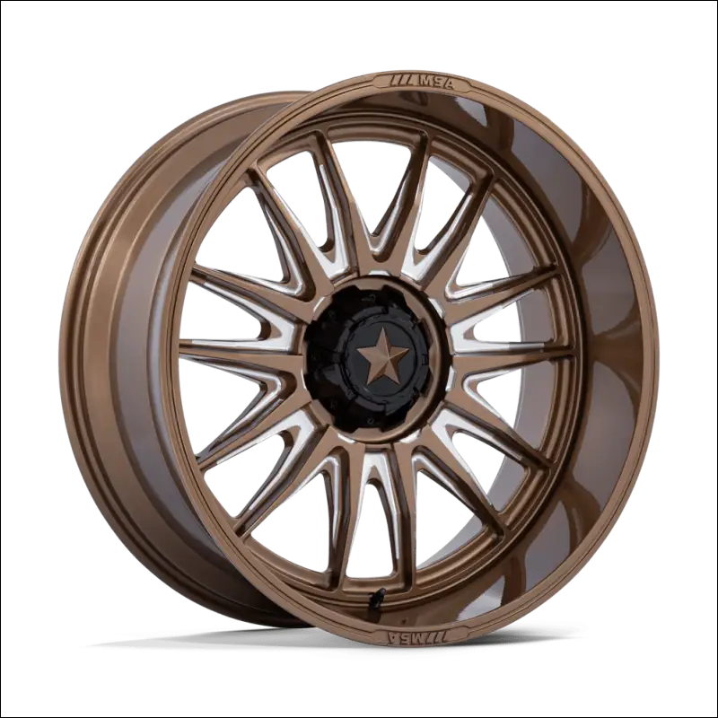 MSA M55 Commander UTV Gloss Bronze Milled Wheels Cast Aluminum - 15x7 / 4x137/4x156 / 10