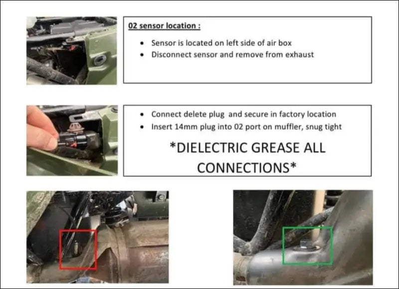 O2 Sensor Delete Kit 2014 + Honda Rancher Foreman Rubicon Pioneer 500 - Accessories