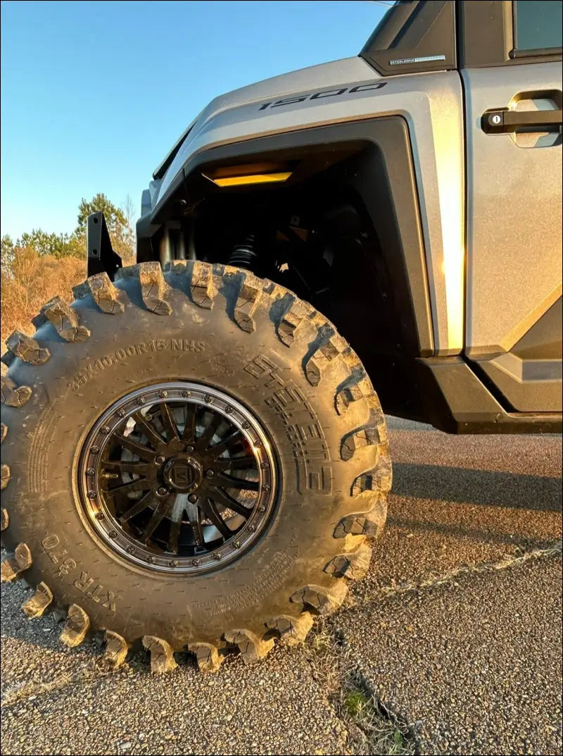 POLARIS RANGER 1500 LONG TRAVEL KIT - SILVER / Full replacement brake lines / KING COBRA AXLES - Long Travel