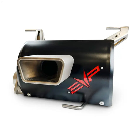 Polaris RZR Pro R Magnum Single-Exit Exhaust - Black Heatshield w/ Red Accent