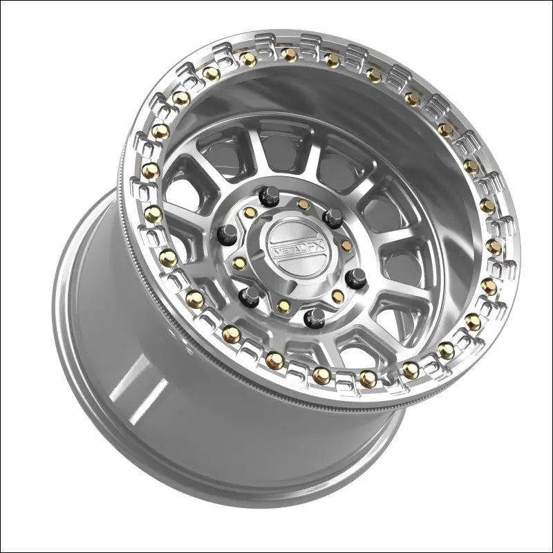 Rampage 6R Beadlock | Gloss Silver Machined - 15x10 | +0mm/5 + 5 | 6x5.5 | 78845 (Maverick R) - Wheels