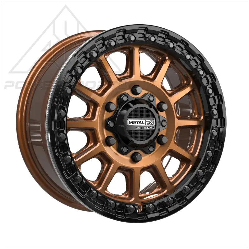 Rampage 6R Beadlock | Smoked Bronze w/ Gloss Black Ring - Wheels
