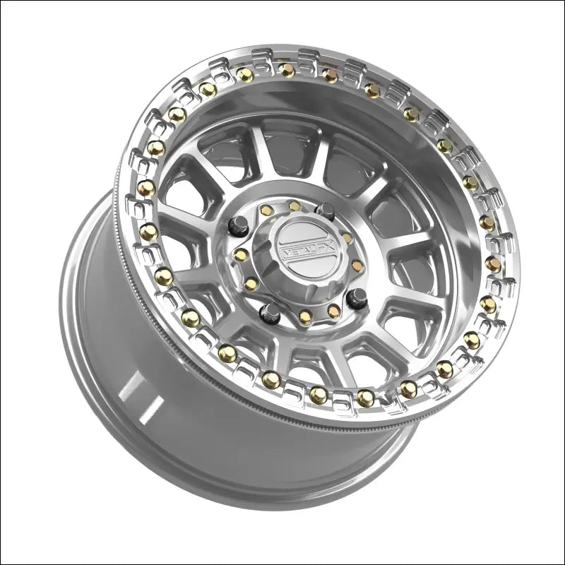 Rampage Beadlock | Gloss Silver Machined - 15x8 | 0mm/4 + 4 | 4x136/4x137 | 78817 (Can-Am / Honda)