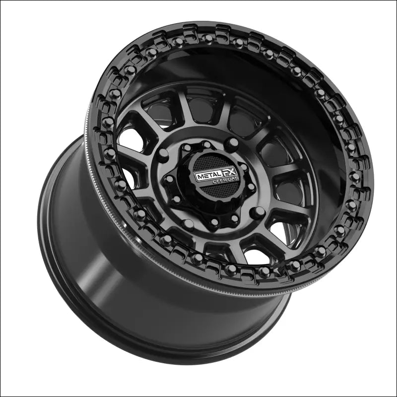 Rampage Beadlock | Satin Black w/ Gloss Ring - 15x10 | 0mm/5 + 5 | 4x156 | 78838 (Kawasaki / Polaris / Yamaha 2019+