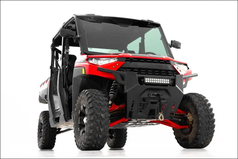 Rough Country 93155RED Red Forged Alum High Clearance 2’’ Fwd Offset Control Arms w/Ball Joints | Polaris Ranger 1000XP