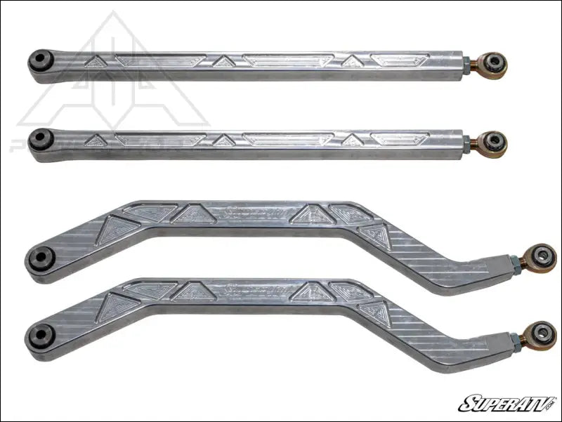 SuperATV 2024 + Polaris RZR XP High Clearance Billet Radius Arms - Rods
