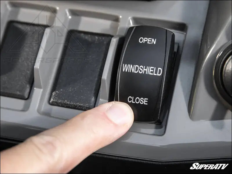 SuperATV 2024 + Polaris RZR XP Maxdrive Power Flip Windshield