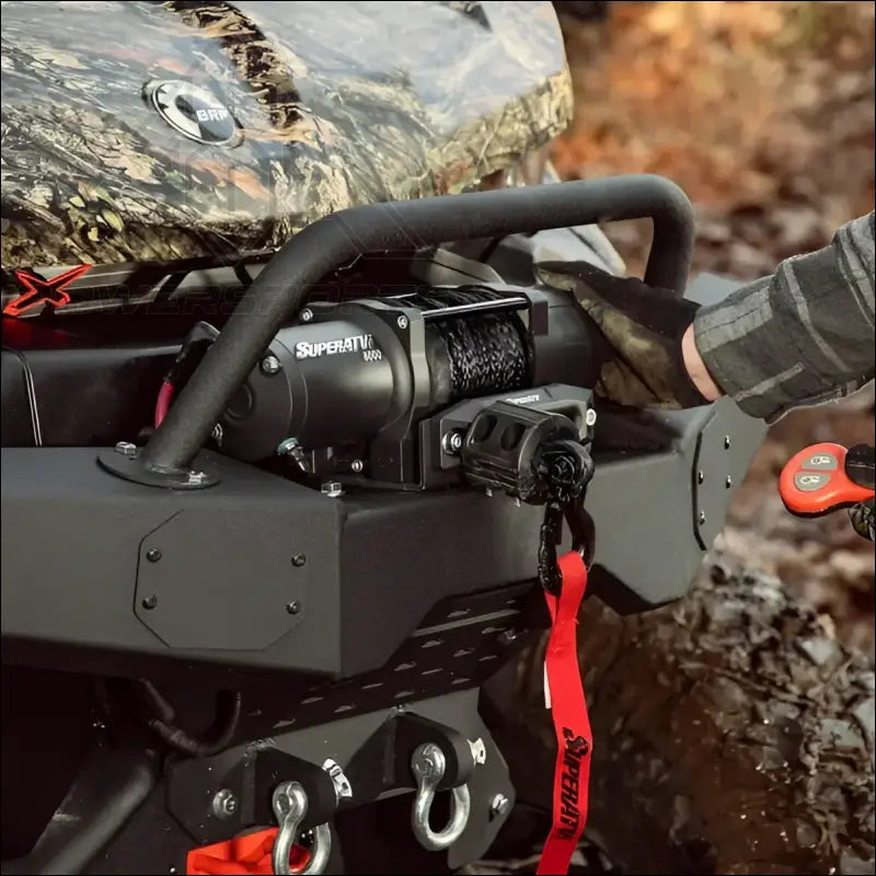 SuperATV Black Ops 2500 Synthetic Rope Winch & Wireless Remote