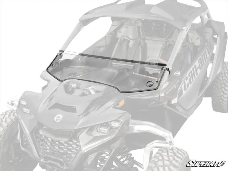 SuperATV Can-Am Maverick R Scratch-Resistant Half Windshield