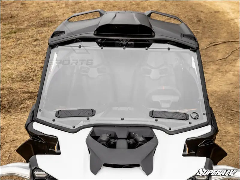 SuperATV Can-Am Maverick R Scratch-Resistant Vented Full Windshield