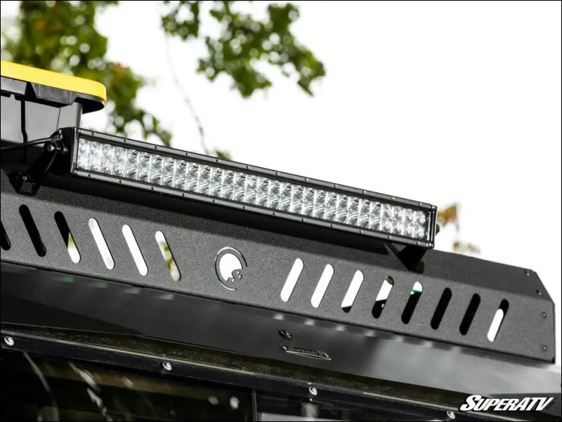 SuperATV CFmoto Uforce 1000 XL Outfitter Roof Rack - Yes Qty 4 / 30’’ Straight Light Bar / Aluminum - Cargo Management