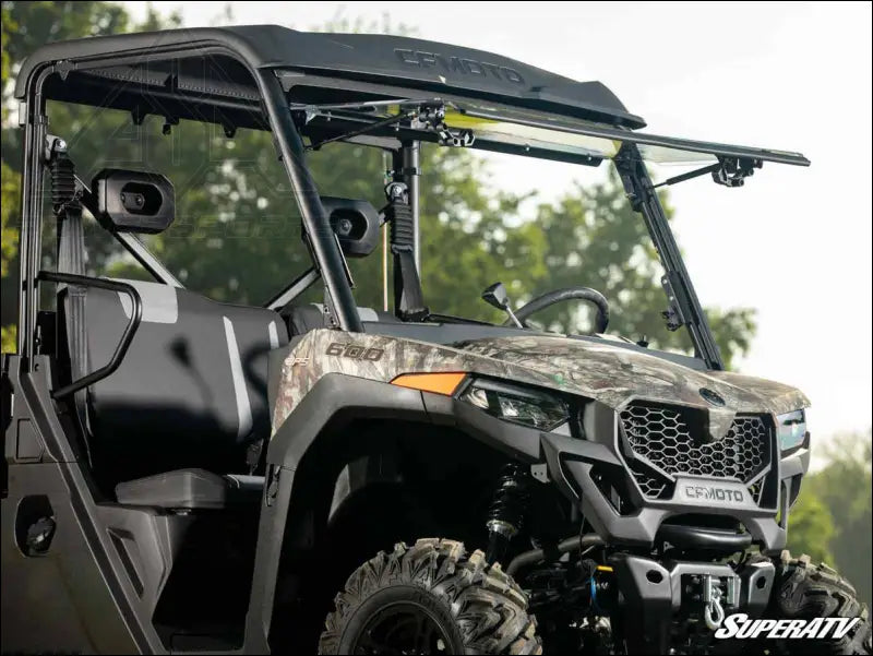 SuperATV CFMOTO UForce 600 Scratch Resistant Flip Windshield
