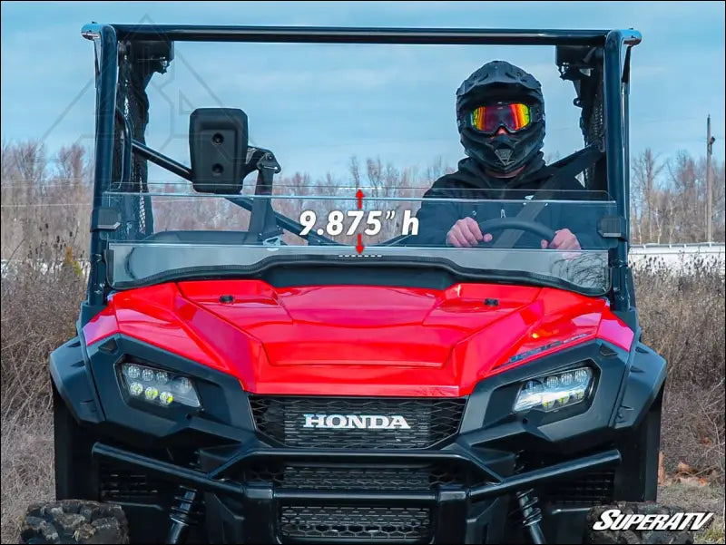 SuperATV Honda Pioneer 1000 Scratch Resistant Half Windshield
