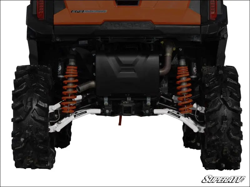 SuperATV Polaris General High Clearance 1.5’’ Rear Offset A-Arms - White Aluminum