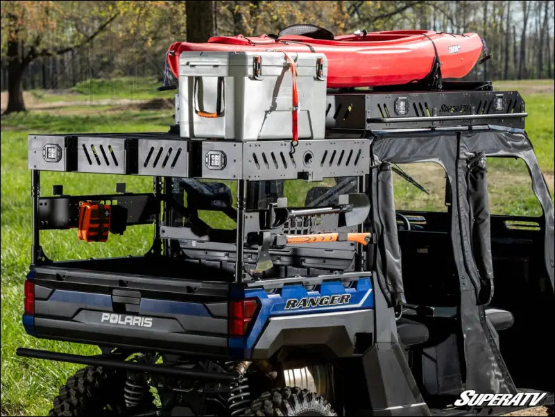 SuperATV Polaris Ranger 1000 Outfitter Bed Rack - Cargo Management