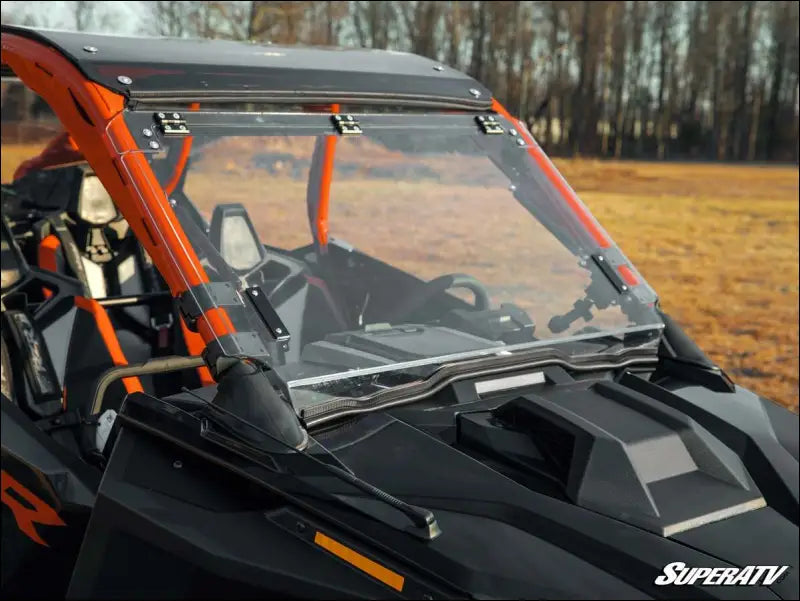 SuperATV Polaris RZR PRO R Scratch-Resistant Flip Windshield - 2 Seat